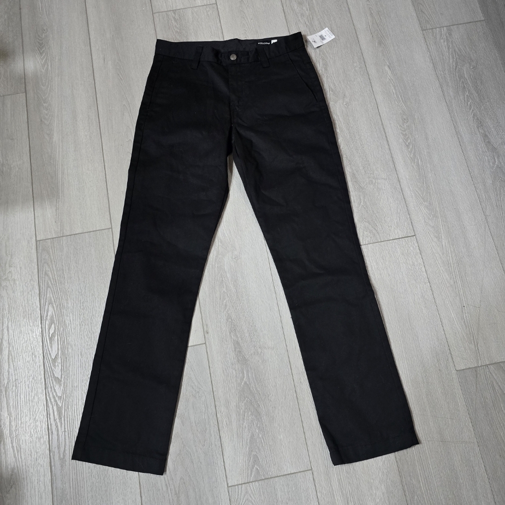 NWT Volcom VMonty Pants Men's Black Chino Size 30